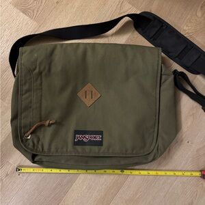 JanSport Forest Green Messenger Bag